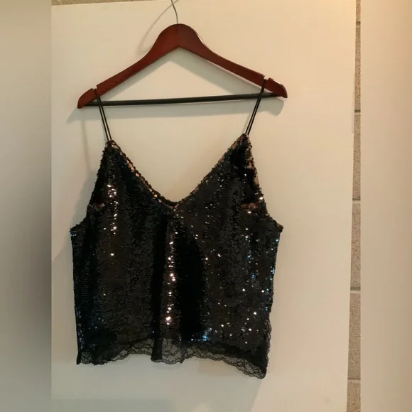 Free people sequin tank top s - Picture 6 of 7